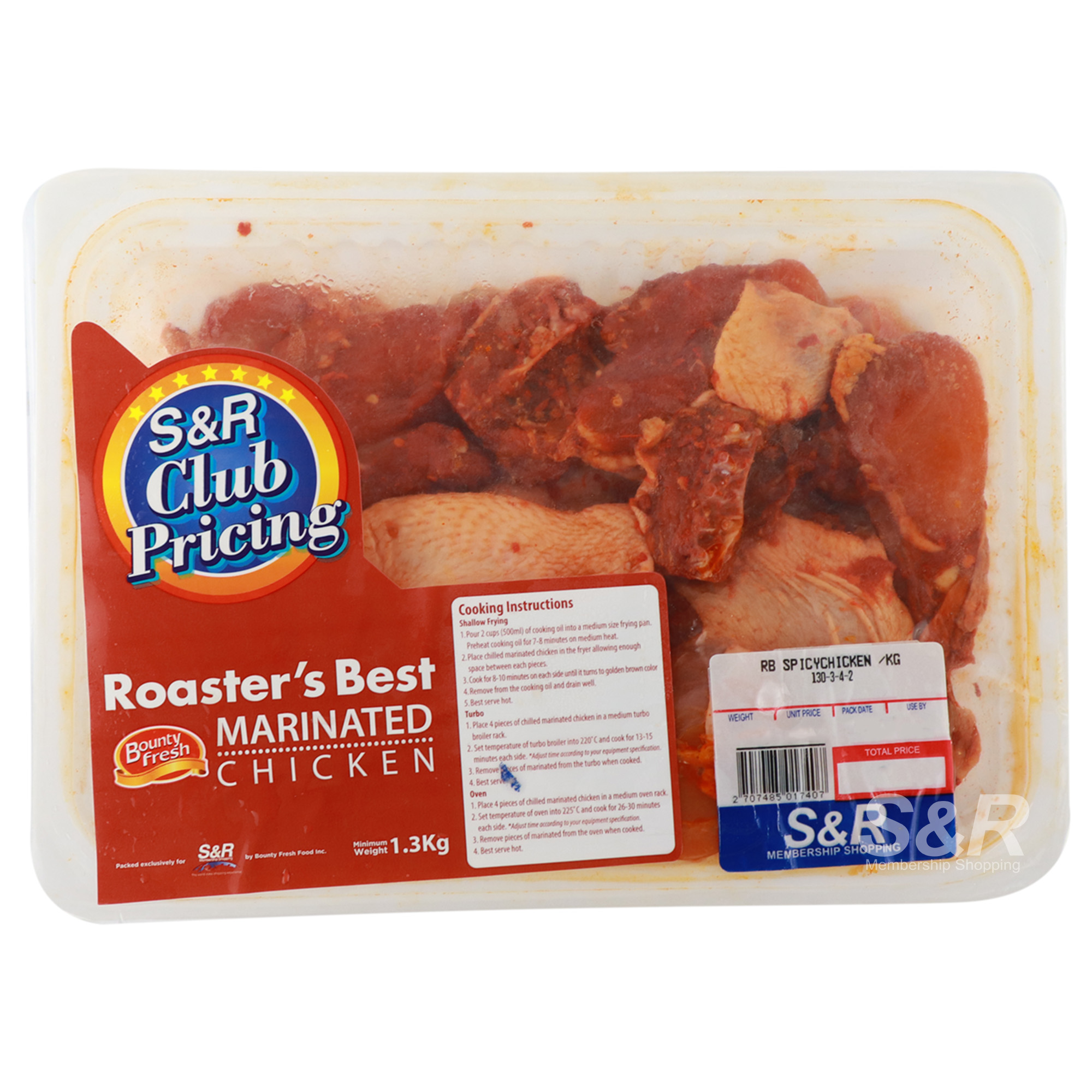 Roaster's Best Marinated Spicy Chicken Cut-ups approx. 2kg